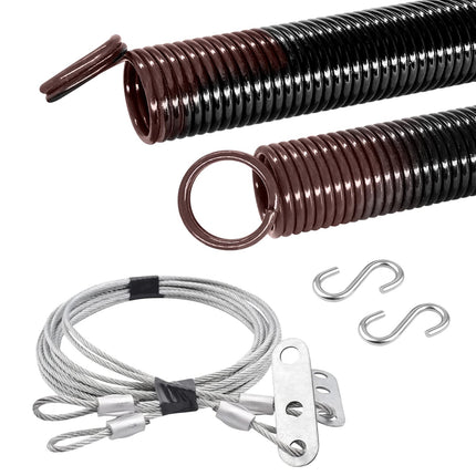 HardwareX Supply Garage Electrophoresis Extension Spring with Safety Cable