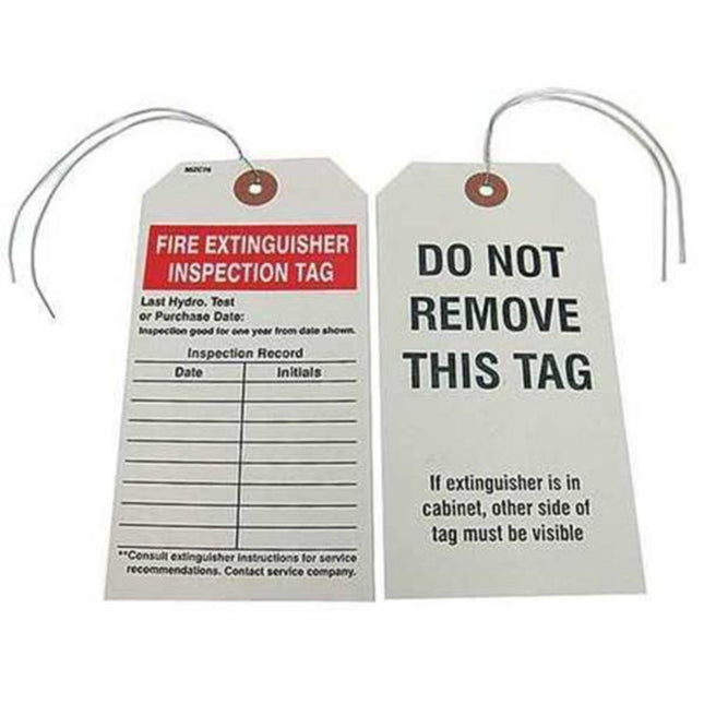 Badger Tag Fire Extinguisher Inspection Tag - Hardware X Supply
