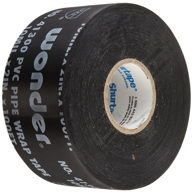 Shurtape PW-100 Corrosion Protection Pipe Wrap Tape: 2 in. x 100 ft, black
