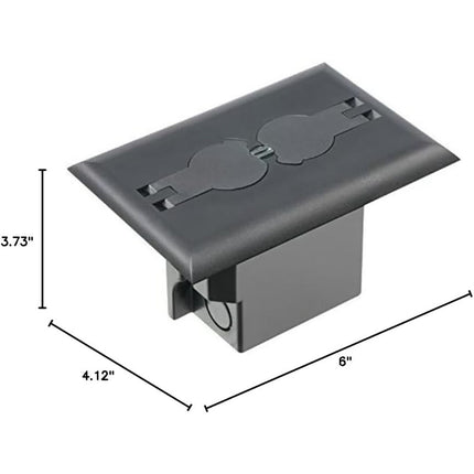 Arlington FLBRF101 Retrofit Electrical Floor Box with Flip Lids