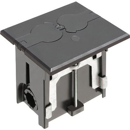Arlington FLBAF101 Adjustable Floor Box with Outlet and Flip Lids
