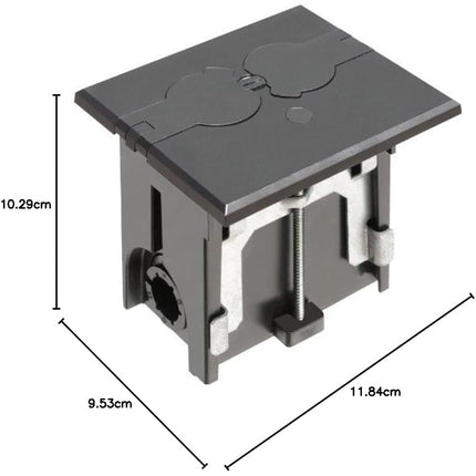 Arlington FLBAF101 Adjustable Floor Box with Outlet and Flip Lids