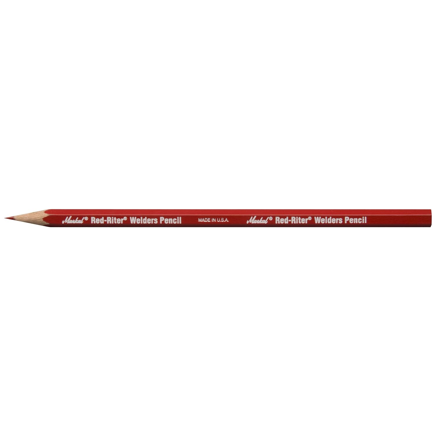 Markal 96101 Silver Streak Welders Pencil (Pack of 12) Red