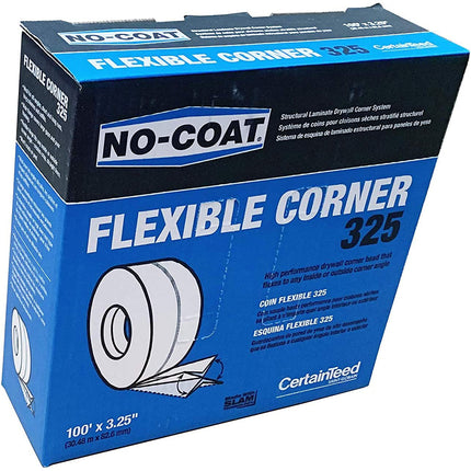 No-Coat Flexible Drywall Corner Tape, 100' L x 3-1/4" W