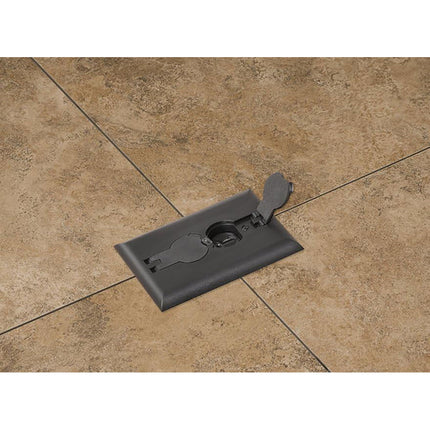 Arlington FLBRF101 Retrofit Electrical Floor Box with Flip Lids