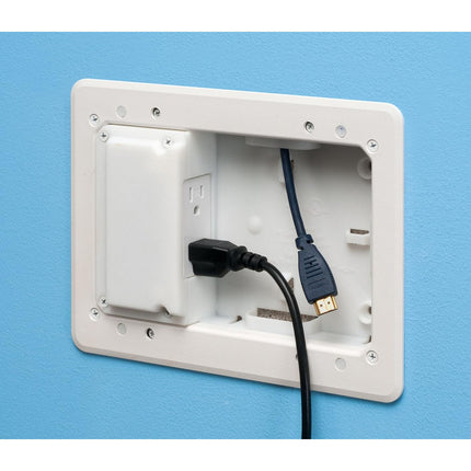 Arlington TVL508 Low Profile TV Box for Shallow Walls, 1/2" or 5/8" Drywall