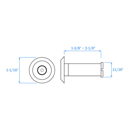 Nuk3y 220 Degree UL Door Viewer - HardwareX Supply