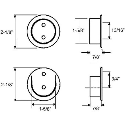 Nuk3y Heavy Duty Metal Pole Socket 1-1/2" - HardwareX Supply