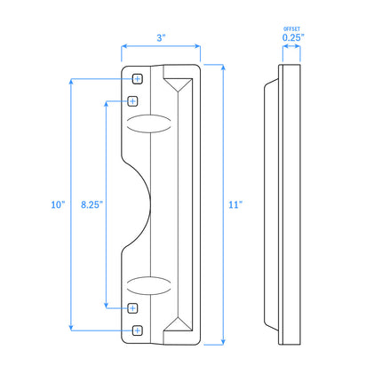 Nuk3y Door Latch Guard Protector SS304