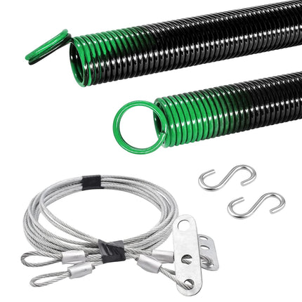 HardwareX Supply Garage Electrophoresis Extension Spring with Safety Cable