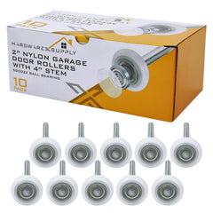 HardwareX Supply 2" Nylon Sealed Garage Door Rollers, 6200ZZ Ball Bearing - HardwareX Supply