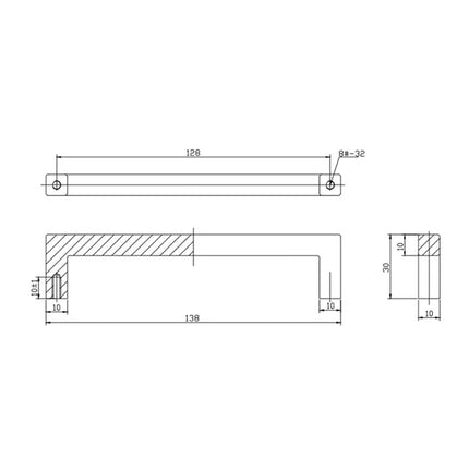 Nuk3y Pro 5-1/16" Square Pull