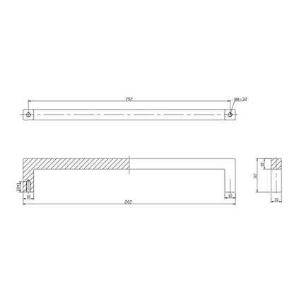 Nuk3y Pro 7-9/16" Square Pull