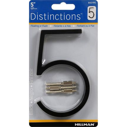Hillman Distinctions 5" Floating House Number - Hardware X Supply