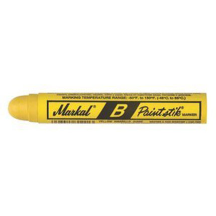 Markal Yellow B Paintstik Marker, 12 Pack - Hardware X Supply