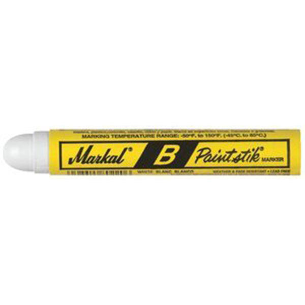 Markal White B Paintstik Marker, 12 Pack - Hardware X Supply
