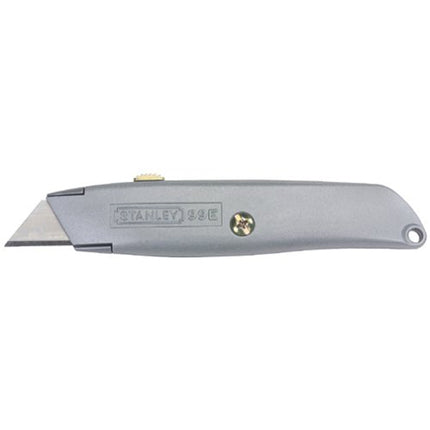 Stanley Classic 99 Retractable Utility Knives, 8.1 in, Steel Blade, Die-Cast Metal, Gray - Hardware X Supply