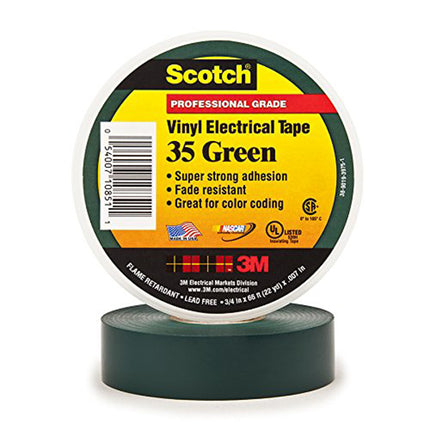Scotch Vinyl Electrical Color Coding Tapes 35, 66 ft x 3/4 in - Hardware X Supply