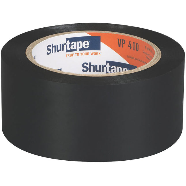 Shurtape VP-410 Vinyl Film Tape: 2" x 36 yd, black
