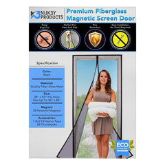 Nuk3y Magnetic Screen Door Mesh Curtain Fiberglass - Hardware X Supply