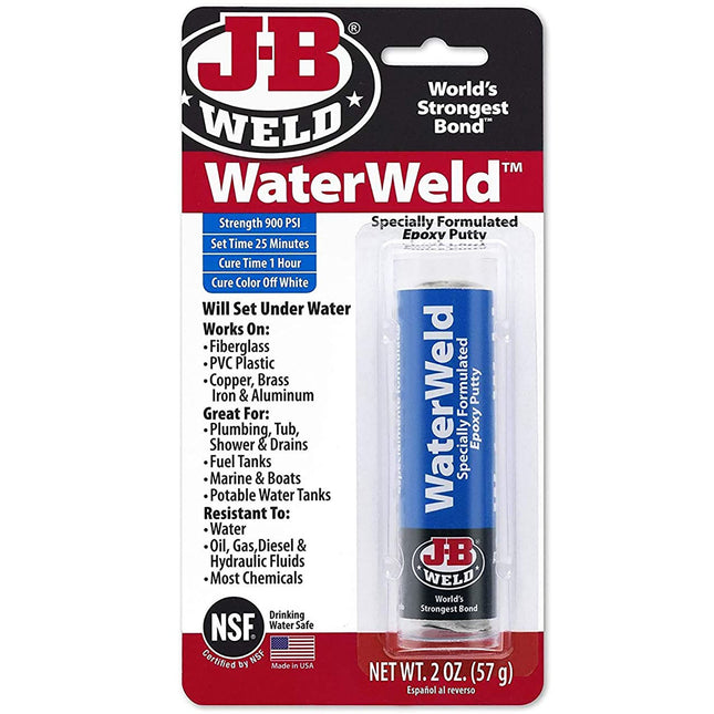 J-B Weld 8277 WaterWeld Epoxy Putty Stick - 2 oz.