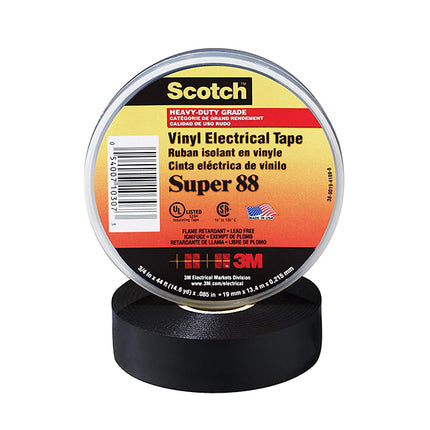 Scotch Super Vinyl Electrical Tapes 88, 66 ft x 3/4 in - Hardware X Supply
