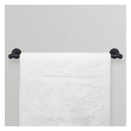 Nuk3y Luna Modern 4-Piece Bathroom Hardware Accessory Set with 24" Towel Bar