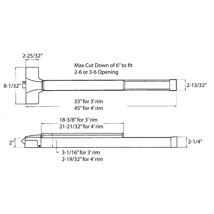 Pamex E9000 Series Rim Panic Device – HardwareX Supply