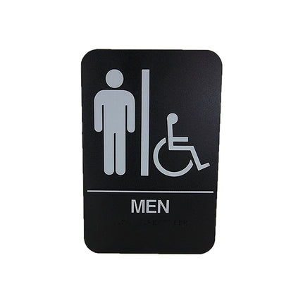 Cal Royal Men ADA Restroom Sign, 6" x 9" - Hardware X Supply