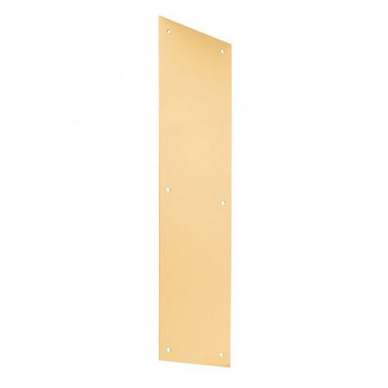 Don Jo 3-1/2" x 15" Solid Brass Push Plate - Hardware X Supply
