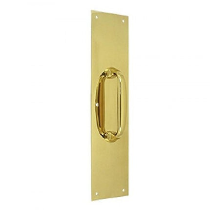 Don Jo 3-1/2" x 15" Solid Brass Pull Plate - Hardware X Supply