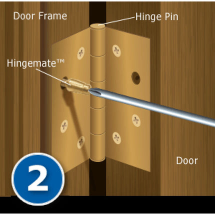 Hingemate Door Hinge Security Pins / Screws / Stud, 3-Pack Kit