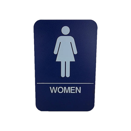 Cal Royal Women Restroom Sign, 6" x 9" - Hardware X Supply