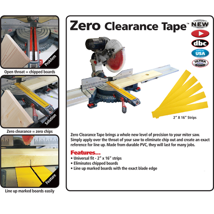 Fastcap Zero Clearance Tape 2" x 16" strips 5pc - Hardware X Supply